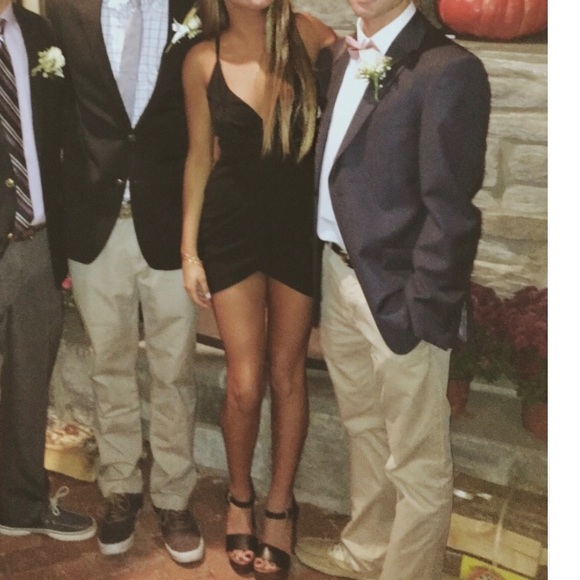 Peppermayo Dresses & Skirts - Peppermayo black wrap formal dress